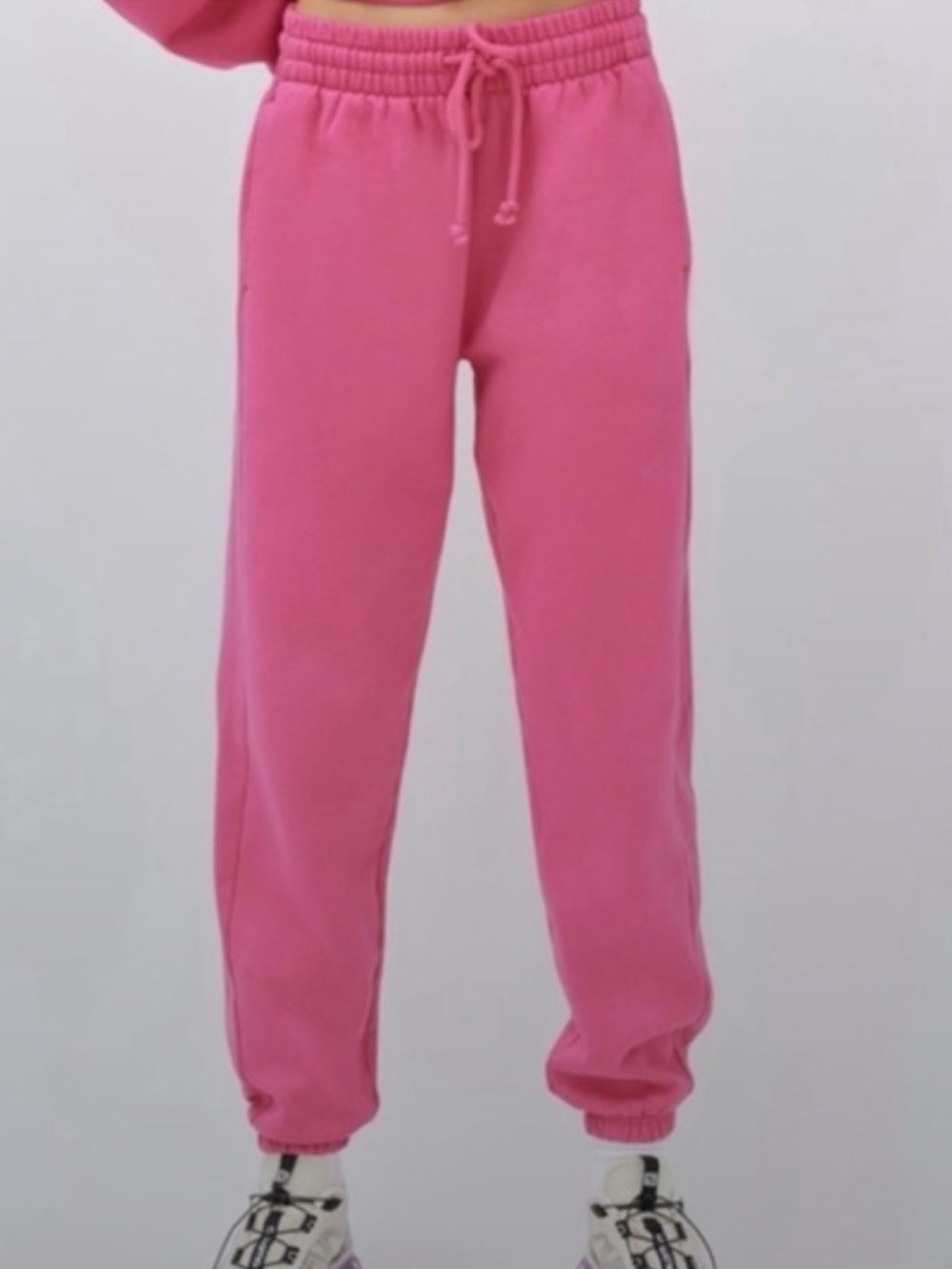 TNA Girls Hot Pink Drawstring Joggers Size Medium